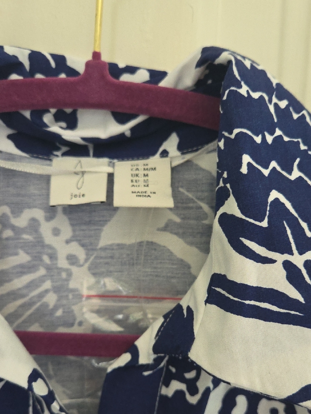 Joie Santorini Blue And White Button Down Dress - Picture 4 of 9